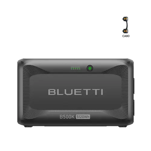 BLUETTI B500K Expansion Battery for Apex 300 Portable Power Station, 5120Wh LiFePO4 Battery Pack, Solar Generator Add-on Module for Home Backup, Emergency, Off-Grid