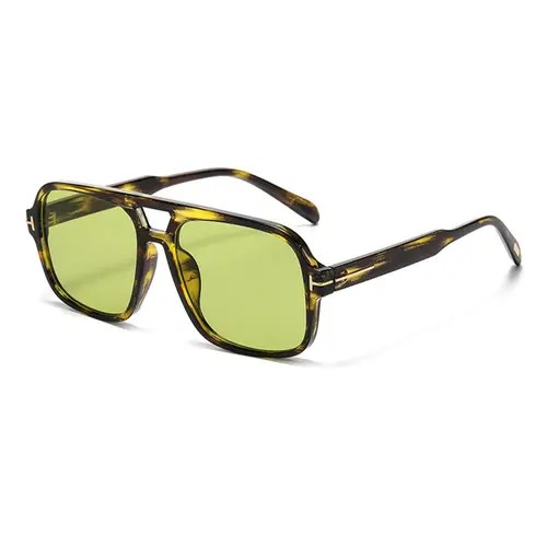 Retro Aviator Sunglasses for Women Men Trendy Classic 70s Square Vintage Shades Unisex Fit Trendy Classic Design