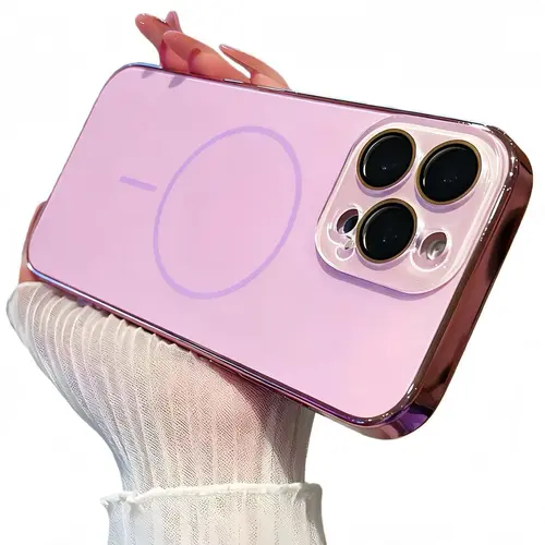 Luxury Electroplated Magnetic Suction Smartphone Casing - Cellphone Protector Accessories for iPhone 17,16,15,14,13,12,11 Pro Max with HD Camera Protection, Anti-Scratch, Anti-Fingerprint