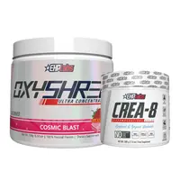 EHPlabs OxyShred + CREA-8 Performance Stack Fitness Supplement - Sugar-Free Pre-Workout Energy, Creatine Monohydrate, Strength Support for Gym - GF, No Added Sugars Pre-Workout Products