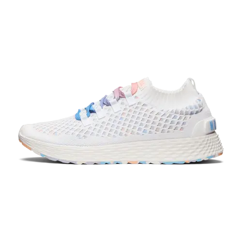 NOBULL Women's Allday Knit Shoe in White Peach - Everyday Walking Sneaker, Comfortable Slip-On Shoe, Casual Trainer