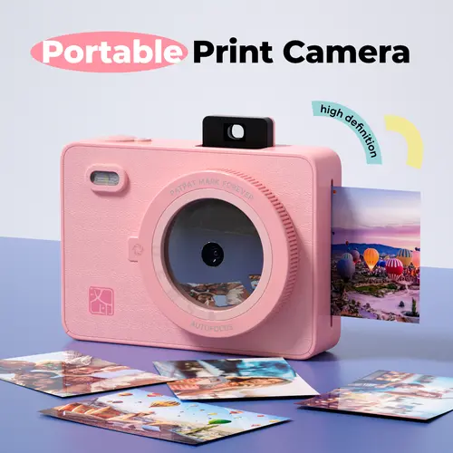 Hanin Z5S Instant Camera & Mini Photo Printer 2x3, Portable Pocket Photo Printer for iPhone & Android, Easy Instant Photo Printing for Travel, Friends & Everyday Memories#SummerSale