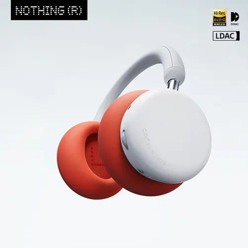 CMF Headphone Pro Over-Ear Wireless Headphones - Bluetooth, ANC Noise Cancelling, Hi-Res LDAC, 100H Battery, Modular Design, Fun Controls, Bass Slider, Plug-In Stereo, 5min-5h Boost, Hands Free, Back to School