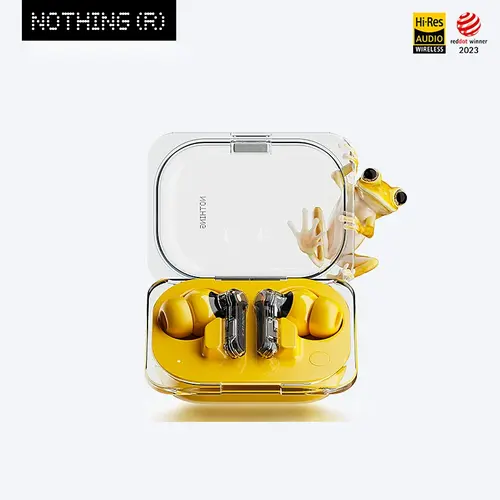 NOTHING Ear (a) Electronic Wireless Bluetooth Earbuds Headphones - 45dB Hybrid Active Noise Cancellation, ChatGPT Integration, Hi-Res Audio, Advanced Equalizer, Low Lag, Dual 2-Device Connect, 6 Mics, 42.5H Playtime, Batteries, Headset, Back to School