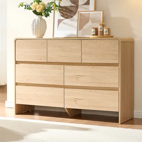 AMERLIFE 5/6/7 Drawer Dresser for Bedroom, Modern Chest of Storage Drawers with Rounded Corners, Cabinet Organizer for Closet, Apartment, Nursery/Best Gift Ideas/Christmas Gifts[tiktokshopbacktoschool][SohoChic]