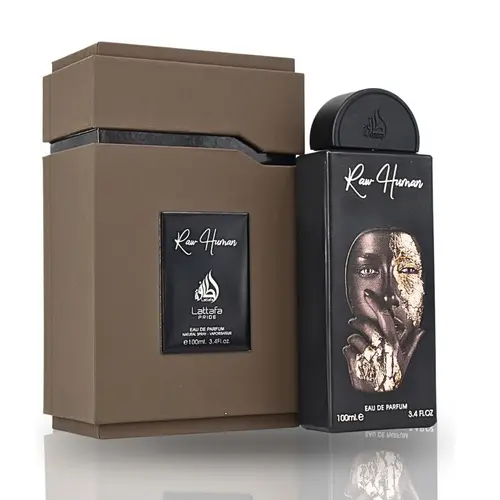 Lattafa Raw Human – Unisex Eau De Parfum 100ml / 3.4 fl oz, Long Lasting Perfume, Bold Confident Scent