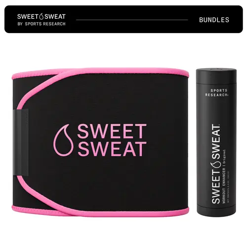 Sweet Sweat Gel (6.4oz) + Waist Trimmer (Medium) Bundle