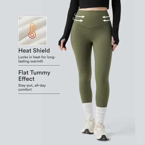 【Creator’s Pick】Halara UltraSculpt Extra Heat High Waisted Tummy Control Shaping Yoga Leggings with Pockets #BackToSchool
