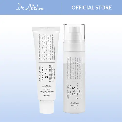 [Dr.Althea Official] 345 Relief Cream & Mist Duo - Soothing Cream for Deep Hydration and Moisture Balance, Dual-Layer Cream Mist to Lock In Moisture