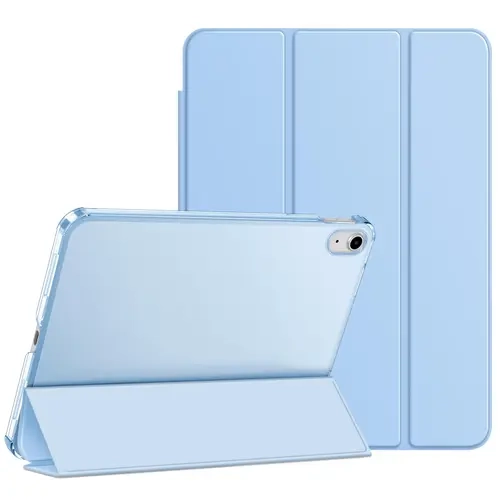 iPad (A16) Case/iPad 10th Generation Case [11-Inch 2025/10.9 Inch 2022] with Pencil Holder, Smart Cover with Soft TPU Back [Support Auto Wake/Sleep] tri-fold stand case