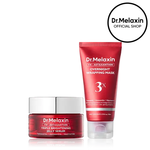 [Dr.Melaxin Official] TX Astaxanthin Glow Wrapping Duo | Tranexamic Acid&Astaxanthin&Niacinamide for Complete Dark Spot Care