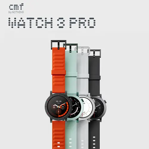 CMF BY NOTHING Watch 3 Pro Mens Smartwatch - Bluetooth Call, AI ChatGPT Features, Energy Score, Biometric Tracking (Heart Rate, Sleep), GPS, 130+ Gym Workout Modes, IP68 Water Resistant, Android iOS Compatible Silicone-Metal Wearable, Mens Gifts, Watches
