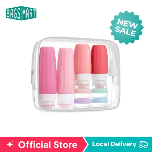 BAGSMART 18 Pack TSA Approved Travel Bottles BPA Free Leak Proof Containers for Toiletries Comestic Shampoo Conditioner Refillable Liquid Accessories sohochic