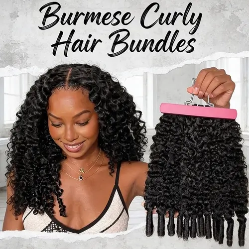 【NEW IN】VIPbeauty 14A Burmese Curly Bundles Human Hair 100% Unprocessed Virgin Hair Bundles Deals Human Hair Extensions 12A Raw Burmese Curly Human Hair Bundles for Black Women Natural Black Spiral Curly End Human Hair Weft Extensions#SohoChic