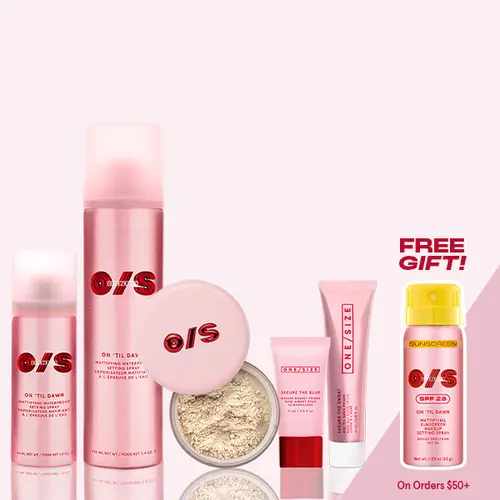 ONE/SIZE | Longwear Legends Vault | On 'Til Dawn Setting Sprays, Ultimate Blurring Setting Powder + Blurring Primer Travel Set