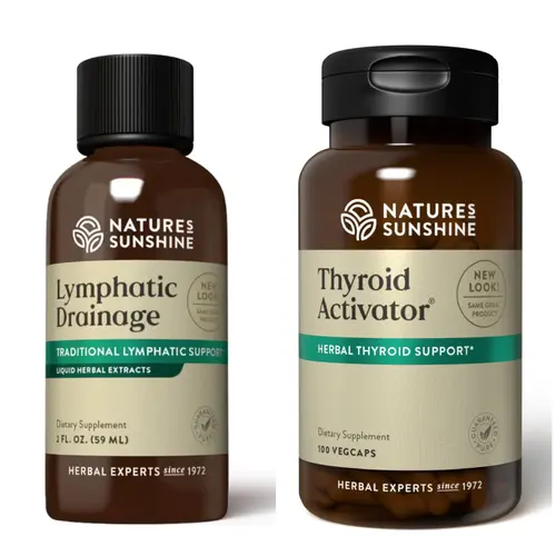 Daily Depuff Duo: Lymphatic Drainage, Thyroid Activator