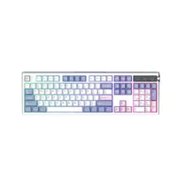 EPOMAKER TH108 PRO Full Size Creamy Jade Wireless Keyboard - 2ms Super Low Latency, 2.4G/Bluetooth, 10000mAh, ARGB Backlight, Gasket Mount, South-Facing LEDs, Hot-Swappable, ABS, Smart Screen, Knob, Custom Driver, Kickstand, for PC/Mac Gamers