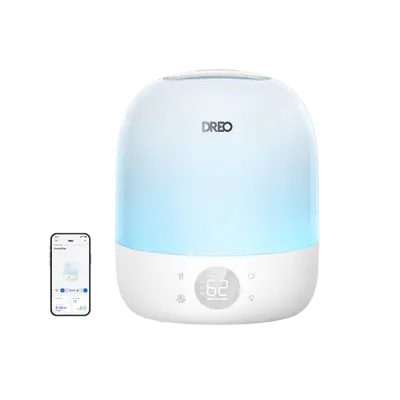 DREO Smart Humidifier 409S 3L 30H Max Runtime, Adjustable RGB Lighting, 300 Square Feet, 40" Humidification, Smart App and Voice Control