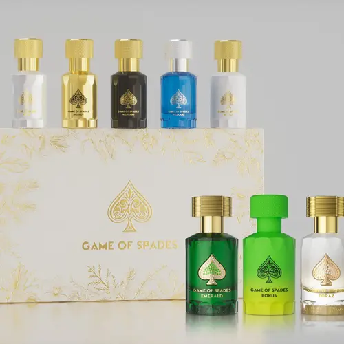 Collectors Edition Set Game of Spades 30 ml x 3 pcs (Emerald, Topaz, Bonus) + 10 ml x 5 pcs (Full House, Wildcard, Royal, Jackpot, Opal)
