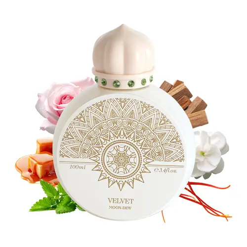 Velvet Moon Dew | Floral & Woody | Extrait De Parfum 100ml | Rose,Saffron,Caramel,Floral,Ambergris,Wood | 8H+ Long Lasting