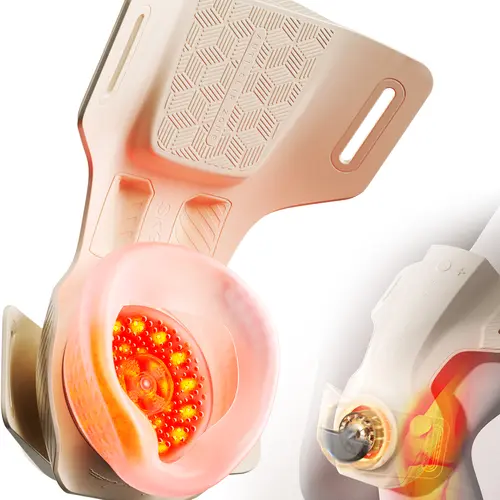 SKG Knee Massager with Heat for Pain Relief with Vibration for Joint Comfort, Cordless Heated Knee Brace with 5 Massage Modes and 3 Heating Levels, Gifts for Women Men, Parents, Friends, WS500, Father’s Day, Silicone,sohochic