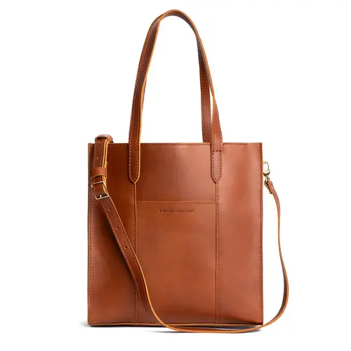 Portland Leather Large Lola Crossbody Tote - Real Leather Work & Laptop Bag for Women