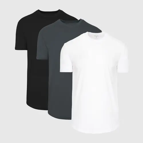 True Classic Men's Premium Curved Hem Classic Crew T-Shirt