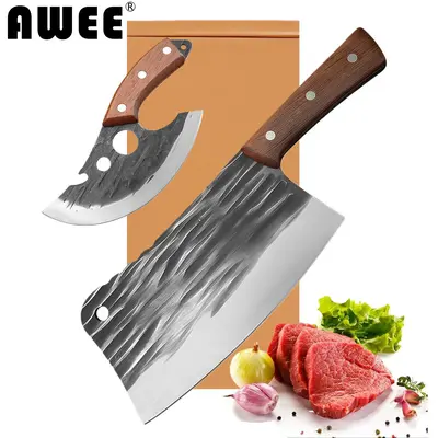 Heavy Duty Chinese Chef Knife Set | Best Holiday Gift For Men, Dad & Cooking Enthusiasts