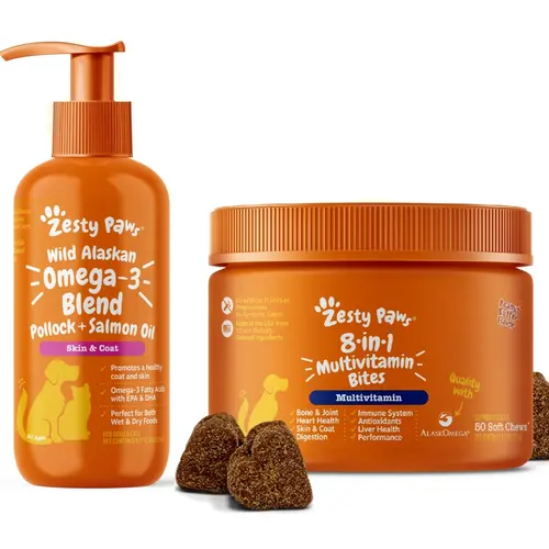 Skin, Coat, and Body Support (Salmon Oil + Multivitamin Bites)