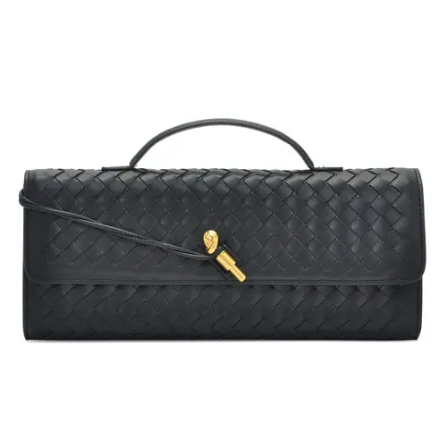 Trendy Woven Evening Clutch Purse for Women PU Leather Underarm Shoulder Handbag, Elegant Satchel Crossbody Purse Dates & Daily Outings (Elegant Woven Texture), Crossbody Bag, Bags For Women tiktokshopbacktoschool