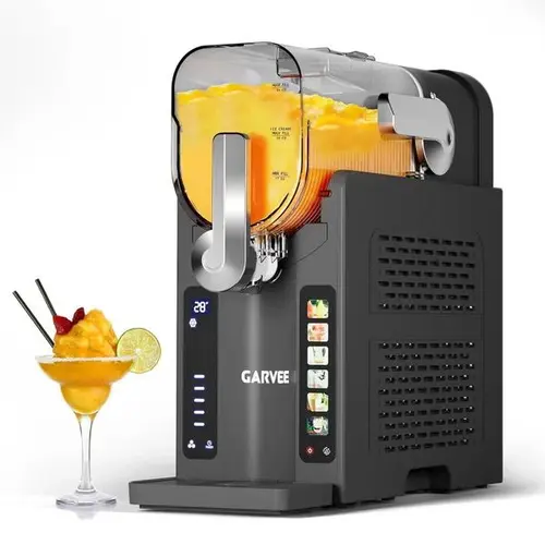 【GARVEE】 Automatic Slushie Machine 70 oz (2.1L) - Household Frozen Drink Maker with 3 Preset Modes, LED Display, Onetouch Dispense, Auto-Clean for Easy Care, Great for Parties, Frappe or Shake,toolupgrade