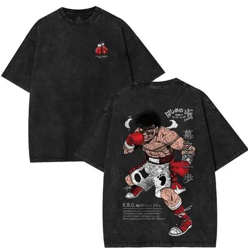 Hajime No Ippo Dempsey Roll Origin Ippo Makunouchi Unisex T-Shirt, Men's Top, Dacron Material Fan Gift for Birthday, Christmas, Tshirt