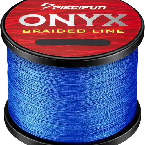 Piscifun Onyx Braided Fishing Line 6lb-50lb 4 Strands Superior Abrasion Resistance Zero Stretch High Sensitivity Precision Braiding