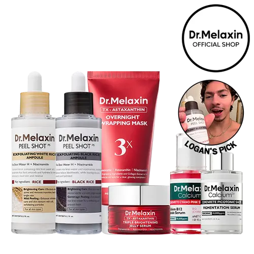 [Dr.Melaxin Official Logan's Pick] Logan's Pick Triple Glow Set | Wake Up to a Pore-Tight, Spot-Bright Korean Glow Overnight