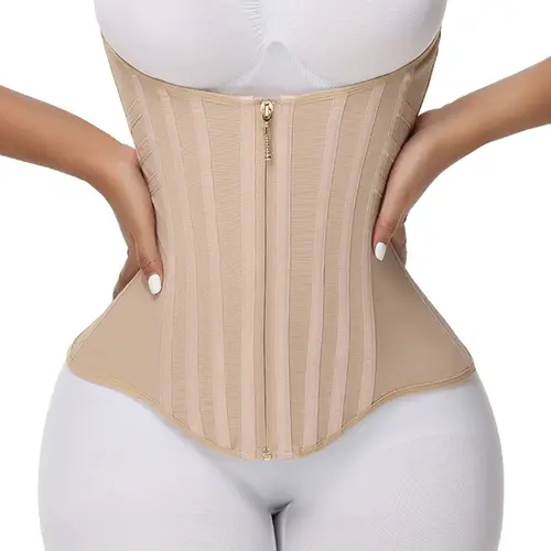 SHAPSHE Women's Waist Shapewear Corset for Sport Workout Gym Support with Zipper Closure