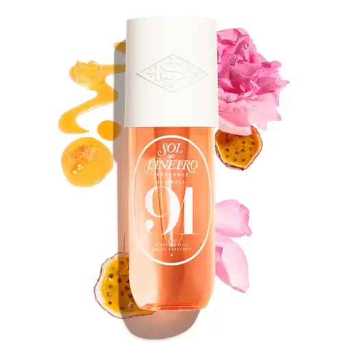 Sol de Janeiro Cheirosa 91 Unisex 240ml Fragrance Mist Spray - Aromatic Luxurious, Enchanting, Captivating Floral-Fruity-Fresh Scent with Passionfruit, Honey Caramel, Rio Pink Rose Notes (Body Mist Bottle)