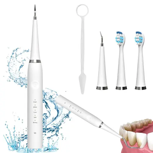 Ultrasonic Dental Plaque Remover for Humans & Pets - Professional Teeth Cleaning Kit for Tartar & Stain Removal, Safe & Gentle Electric Toothbrush for Cats, Dogs and People #SummerVibes,sohochic