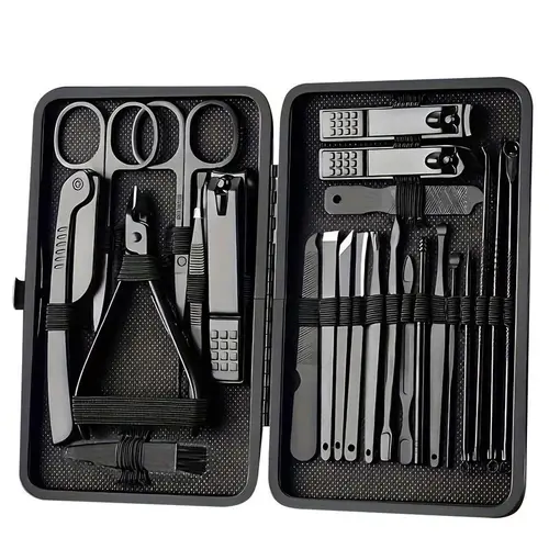 Premium 8/15/24-Piece Nail Clipper & Grooming Kit – Complete Professional Manicure & Pedicure Set Travel Case – All-in-One Nail Care Tools for Men, Husband, Boyfriend, Parents – Perfect Gift for Him or Loved Ones Daily,sohochic