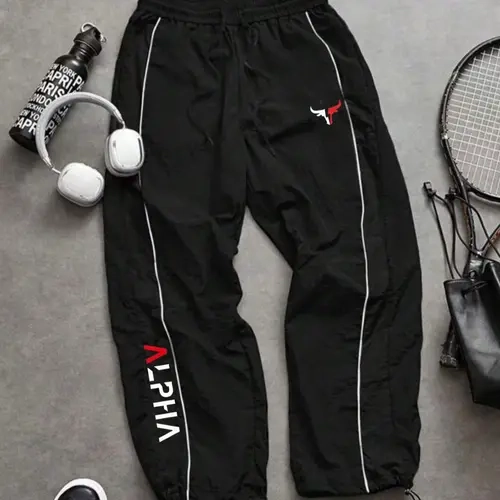 Men's Spring Summer Fashion Casual Sports Pants, Casual Comfy Sporty, Unique Bull Head Print, Taslon Fabric, Comfortable Breathable, Perfect for Daily Wear, Outdoor Sports Pants, Breathable Activewear Bottoms, Jogging Pants, Breathable Athletic Bottoms