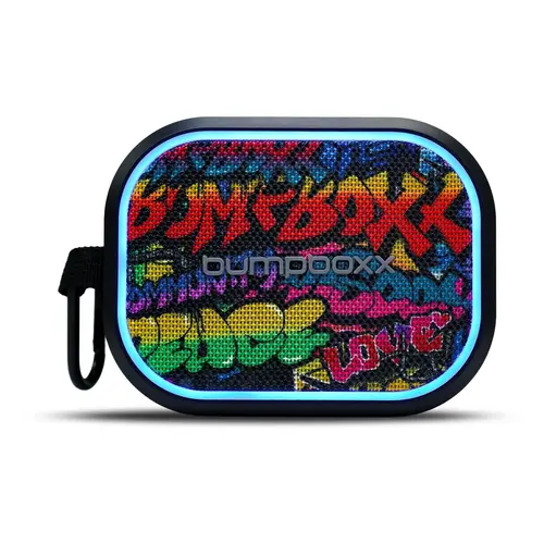 Bumpboxx Fistbump Portable Bluetooth Rechargeable Speaker System - Audio Device with Power Bank, Lights, Watts Output