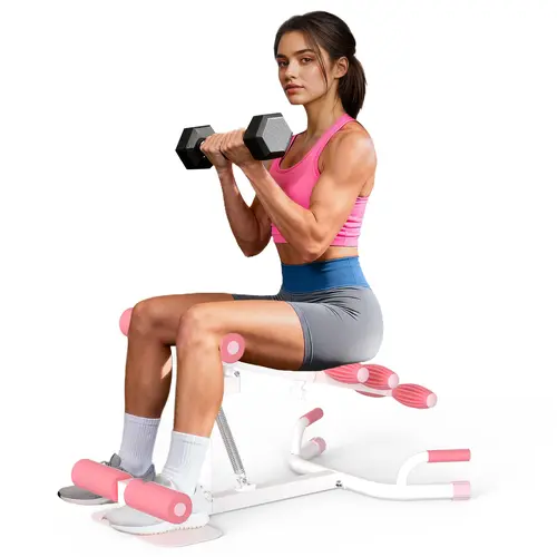 HOTWAVE Deep Squat Machine, Adjustable Glute Trainer for Home Workout, Squat Exercise Equipment for Legs & Core Training, Compact Home Gym Fitness Machine