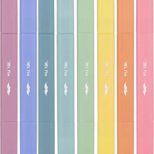 Mr. Pen- Highlight the Word Dual Tip Bible Highlighters, No Bleed Through Assorted Color, 8pcs, Cute Highlighter Dual Tip for Journaling Supplies and School Accessories