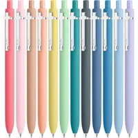 Mr. Pen Retractable Cute Gel Pens Set - 0.7mm, Set of 12, Assorted Color Ink, Pastel Barrels with Silver Cross Clips, for Journaling, College School Supplies, Office Accessories, Left- or Right-Handed Users, 12 Pack