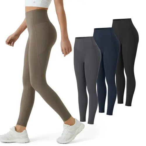 Halara 3-Piece UltraSculpt High Waisted Tummy Control Pocket Shaping Training Leggings Set 7/8 Length #BackToSchool