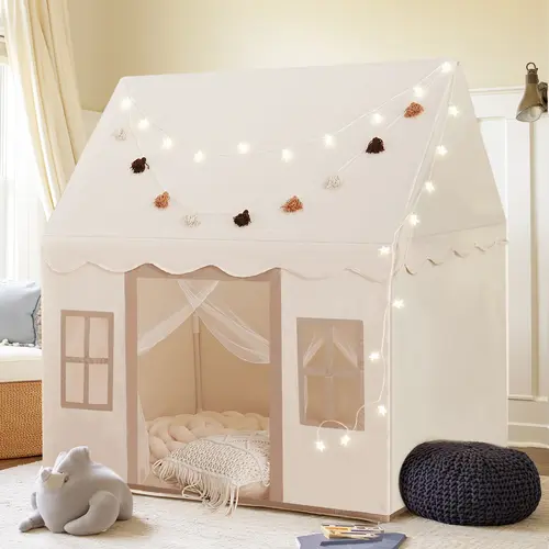 Large Kids Play Tent with Mat, Indoor and Outdoor, JoyHut Classic, Non-Slip Mat, Easy to Assemble, Machine Washable, Perfect Christmas Gift for Boys, Girls, 52 x 35 x 52 Inches, #sohochic