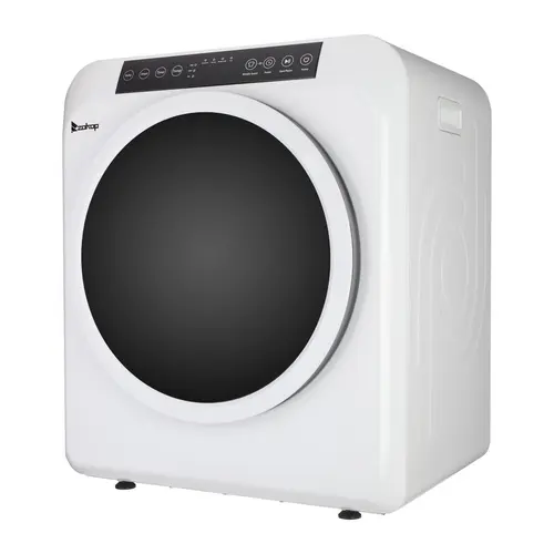 Winado Compact Front Load Laundry Dryer - 13.2lbs/3.5 cu.ft Capacity, 120V 1300W, Stainless Steel Easy Clean Drum, ABS, LCD Display, Quiet Tumble, Small Footprint, UV Sterilizer, Exhaust Pipe, for Apartment Home (23.43x20.08x26.81in/59.50x51.00x68.10cm)