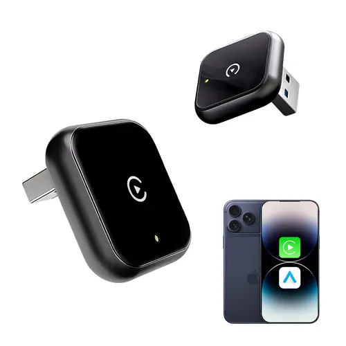 【SummerFinds】Smartia 2026 Latest Model 2-in-1 Wireless CarPlay Adapter for Cars, Auto Accessories, Plug & Play Wire-to-Wireless Converter for iOS & Android Devices with Fast Connection, No Latency,toolupgrade