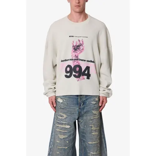 mnml Zombie Hand Thermal Shirt - Grey