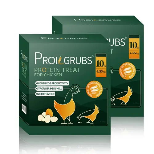 PROILGRUBS 20LBS /10LBS/5LBS  Dried Black Soldier Fly Larvae Protein Treat for Chickens fly larva treats for chickens   other poultry   -   High Protein and Calcium for Strong Eggs and Healthy Feathers  Animal Nutrition #sohochic