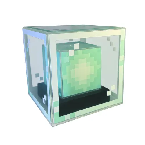 Pixel Style Beacon Night Light Four Color Changing RGB Lamp Beads Eco Friendly Material Type C Charging for Enhanced Gaming Atmosphere,sohochic